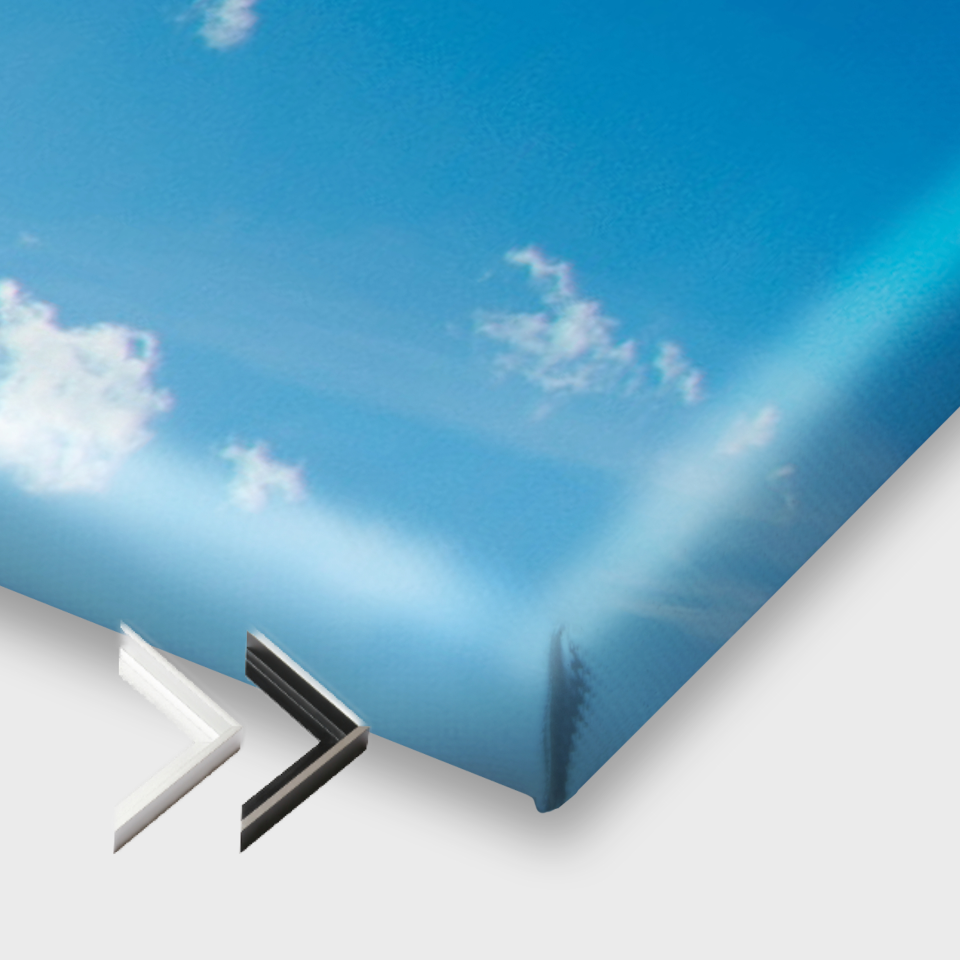 Leinwand Schattenfuge  ALU-Elegance silber  - 20x20 cm Leinwand Schattenfuge  ALU-Elegance silber  - 20x20 cm